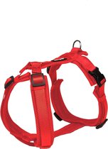 Hondentuig Petlando Mesh Y-Comfort Harness L Rood Buikomtrek: 56-82 cm, Nekomtrek: 46-80 cm. Breedte: 25 mm