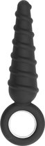 No. 60 - Dildo With Metal Ring - Black - Butt Plugs & Anal Dildos - black - Discreet verpakt en bezorgd