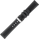 Morellato Horlogebandje - Morellato horlogeband Acre - Silicone - Zwart - bandbreedte 20.00 mm
