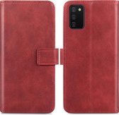 Samsung Galaxy A02s Hoesje met Pasjeshouder - iMoshion Luxe Booktype - Rood