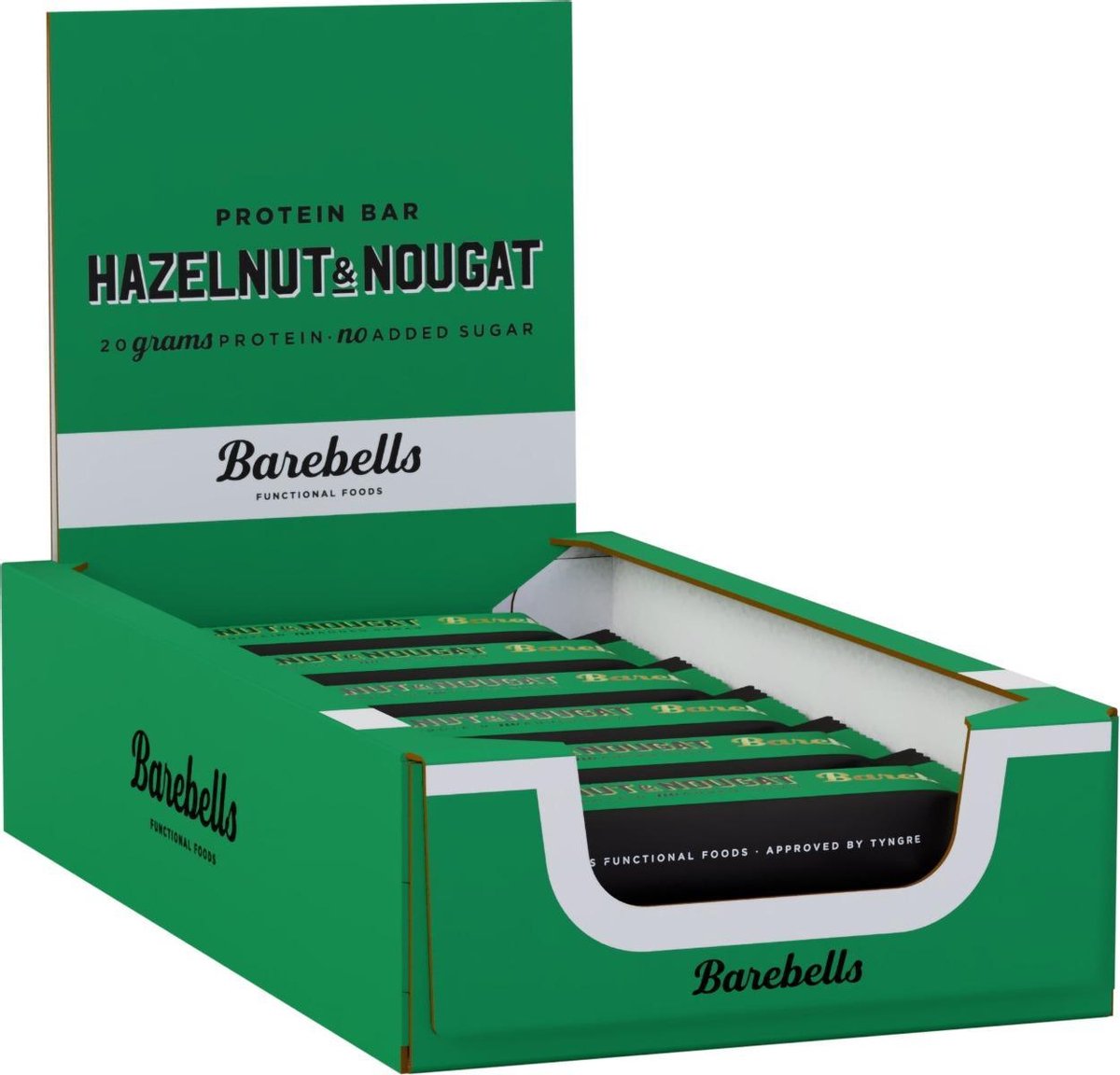 Goedkoopste Barebells - Protein Bars (Hazelnut/Nougat - 12 x 55 gram) - Eiwitreep - Energiereep