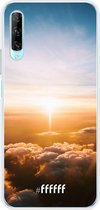 6F hoesje - geschikt voor Honor 9X Pro -  Transparant TPU Case - Cloud Sunset #ffffff