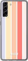 6F hoesje - geschikt voor Samsung Galaxy S21 Plus -  Transparant TPU Case - Vertical Pastel Party #ffffff