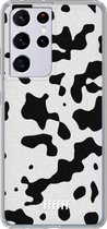 6F hoesje - geschikt voor Samsung Galaxy S21 Ultra -  Transparant TPU Case - Dalmation Print #ffffff