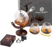Whiskey karaf 850ml - 2 whiskyglazen - 9 whiskystenen - whisky gift