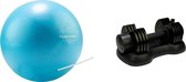 Tunturi - Fitness Set - Tunturi Fitnessbal 25 cm & Verstelbare Dumbbellset 12,5 kg