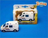 Diecast Pull Back Politie Auto 8 cm