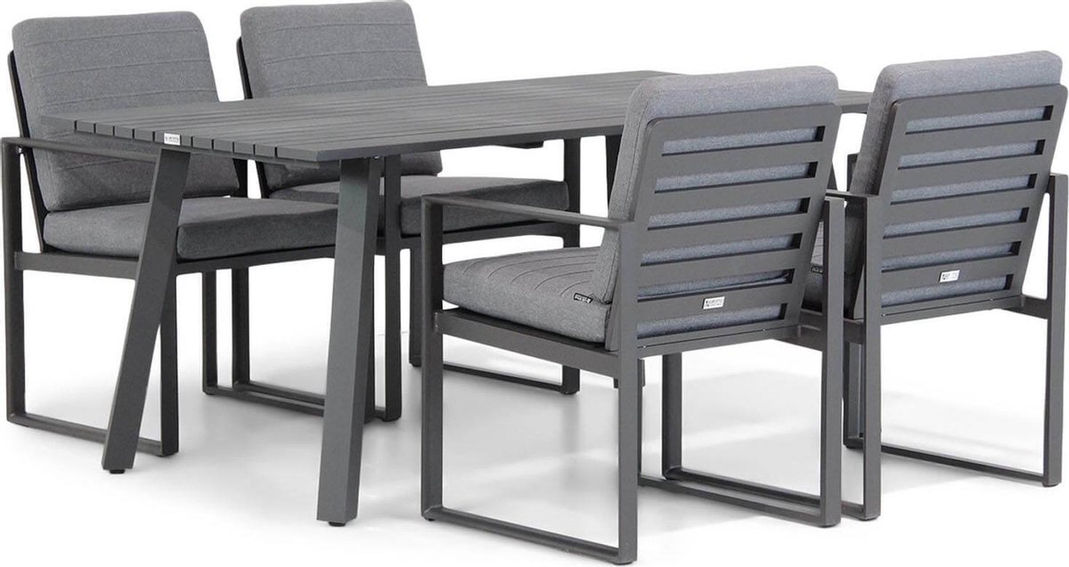Santika Zaga/Villagio 170 cm dining tuinset 5-delig