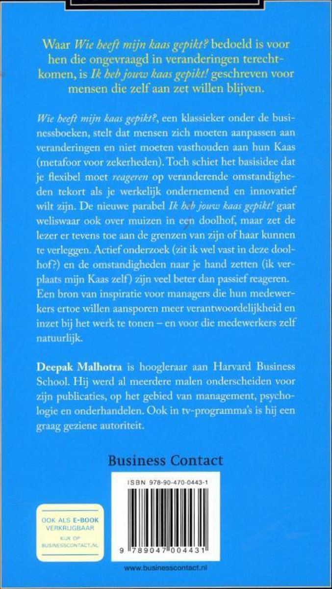 Ik heb jouw kaas gepikt - back cover