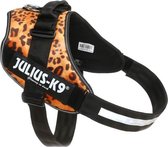 Julius-k9 idc power harnas fluweel 4 Luipaard XL-XXL/96-138CM