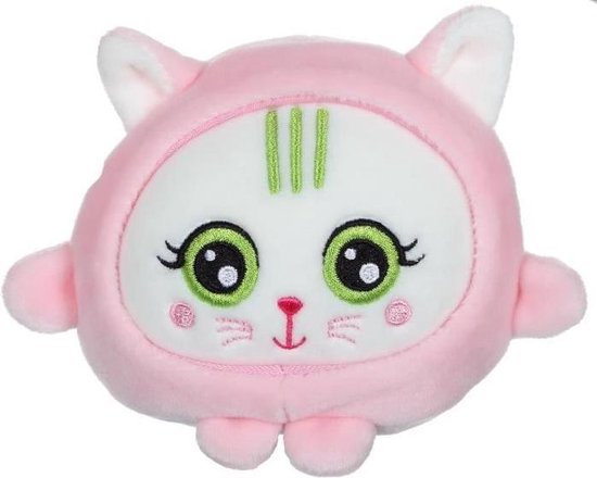 GIPSY - peluche squishimals 10 cm chat rose Rosy | bol