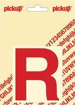 Pickup plakletter Helvetica 80 mm - rood R