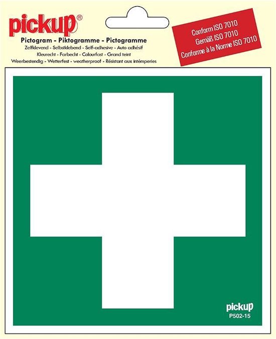 Pictogramme vinyle 15x15cm - Premiers secours