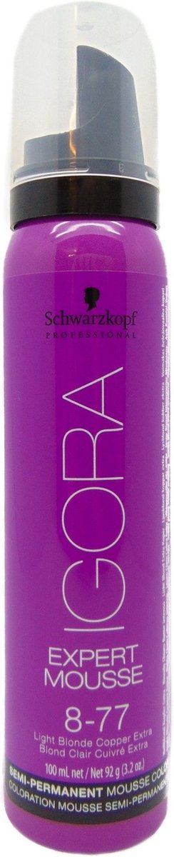 Schwarzkopf Igora Expert Mousse 8-77 Light Blonde Copper Extra 100 ml / 3.2  oz 