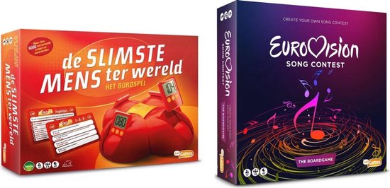 Spellenset - 2 stuks - Eurovisie Songfestival Spel & De slimste Mens
