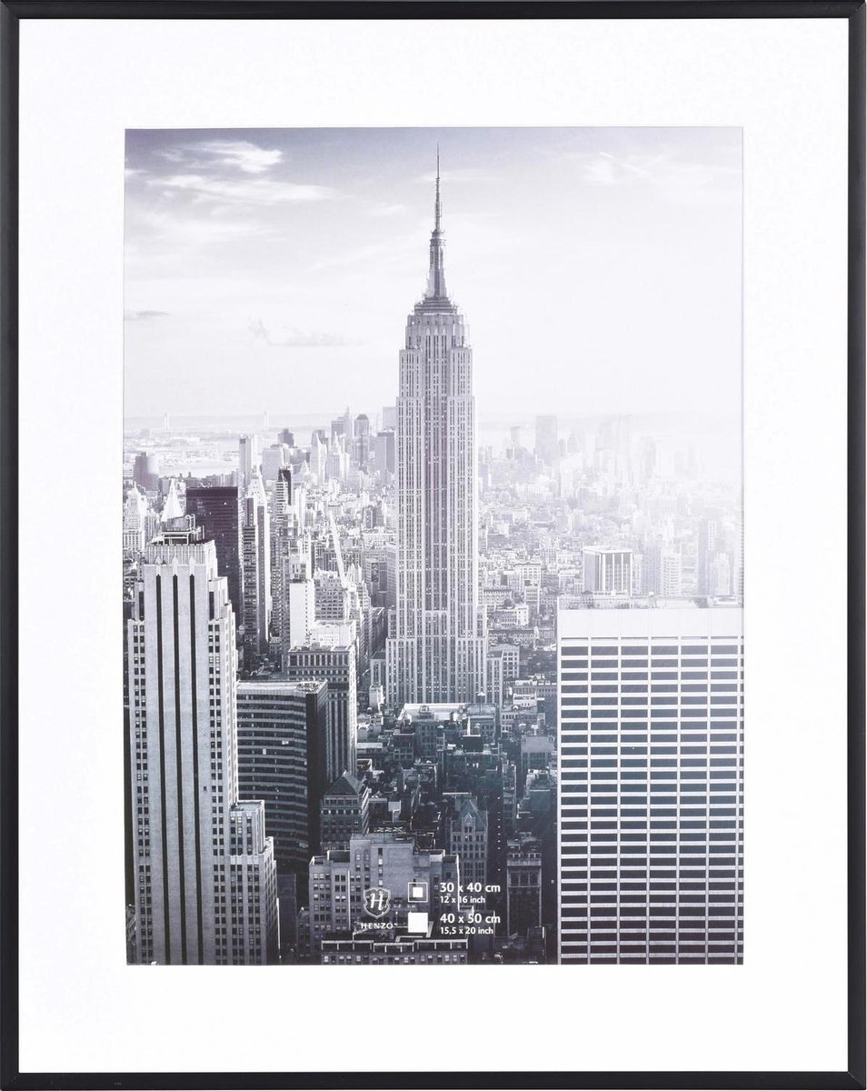 Henzo Fotolijst - Henzo - Manhattan - Fotomaat 40x50 cm - Zwart