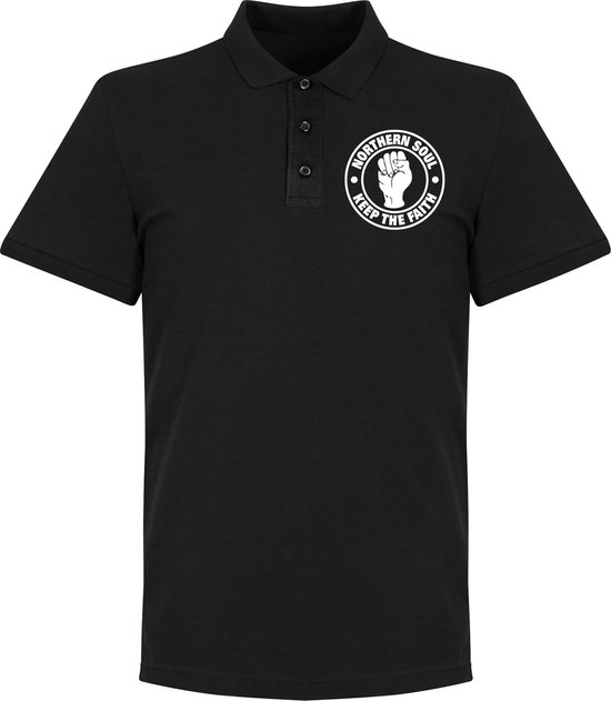 Northern Soul Polo Shirt - Zwart - XXXXL