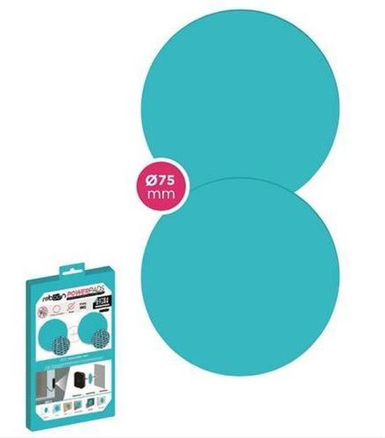 SET ROND POWERPAD 2X DOUBLE 75MM
