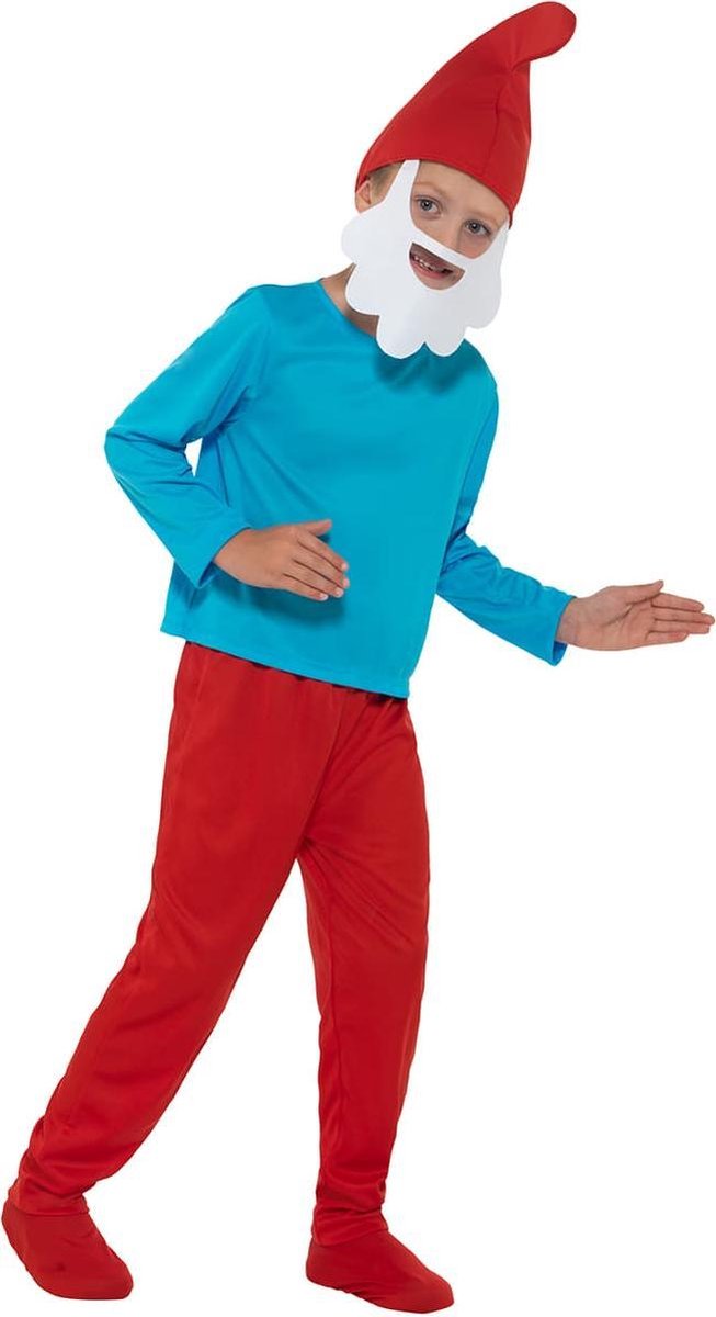 FUNIDELIA Grote Smurf Kostuum voor jongens - Maat: 135 - 152 cm - Rood