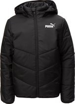 Puma Essential Padded Hooded Winterjas Zwart Kinderen - Back To School - Maat 152