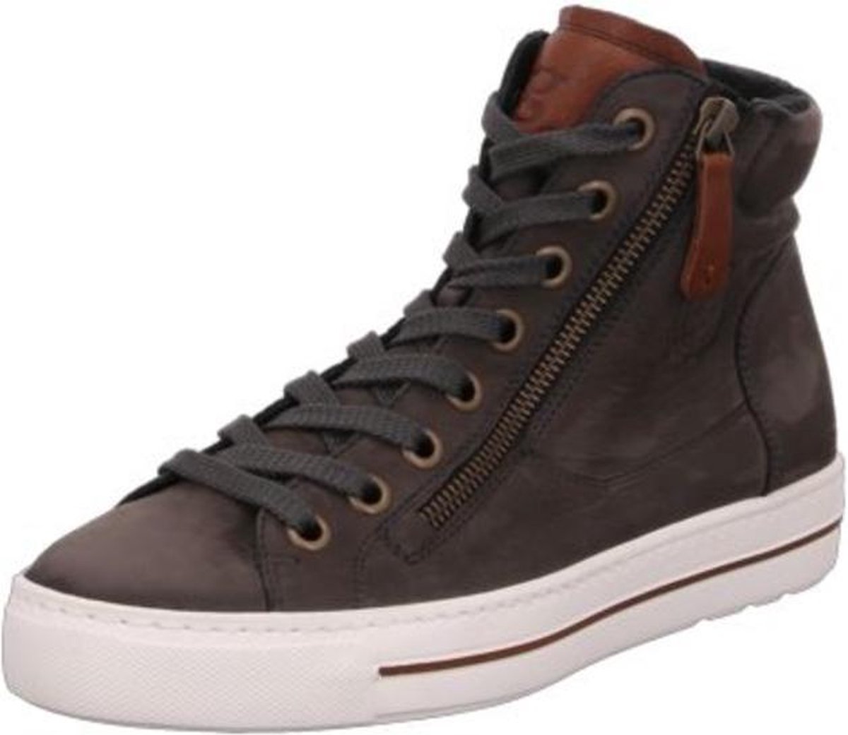 Paul Green Dames Hoge sneakers 4024 - Grijs - Maat 40