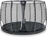 EXIT Dynamic groundlevel trampoline rond ø305cm - zwart