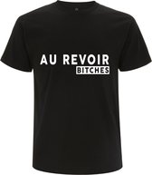 Aurevoir bitches Heren t-shirt | relatie | Frans | frankrijk | gezeik | grappig | cadeau | Zwart