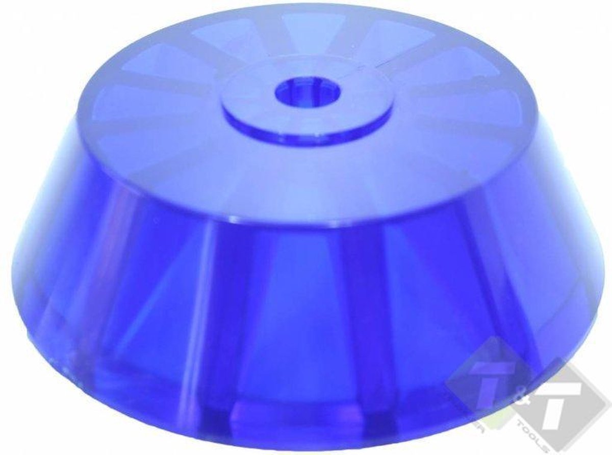 Eindconus pvc blauw, 130mm x 40mm x 14mm