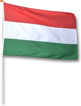 Vlag Hongarije 20x30 cm.
