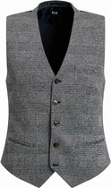 WE Fashion Heren slim fit geruit gilet