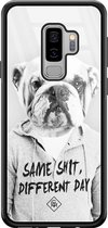Samsung S9 Plus hoesje glass - Bulldog | Samsung Galaxy S9+ case | Hardcase backcover zwart