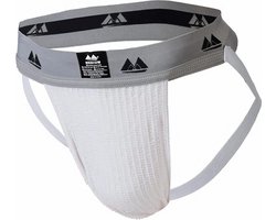 MM Sports Original Edition Swimmer/Jogger Jockstrap 2 inch White - MAAT L - Heren Ondergoed - Jockstrap voor Man - Mannen Jock