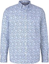 Tom Tailor Lange mouw Overhemd - 1026347 Blauw (Maat: XL)