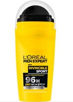 L’Oréal Men Expert Invincible Sport – Voordeelverpakking 6 x 50 ml – Deodorant Roller