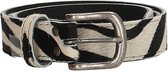 Hide & Stitches Riem 3 cm Zebra Maat 85