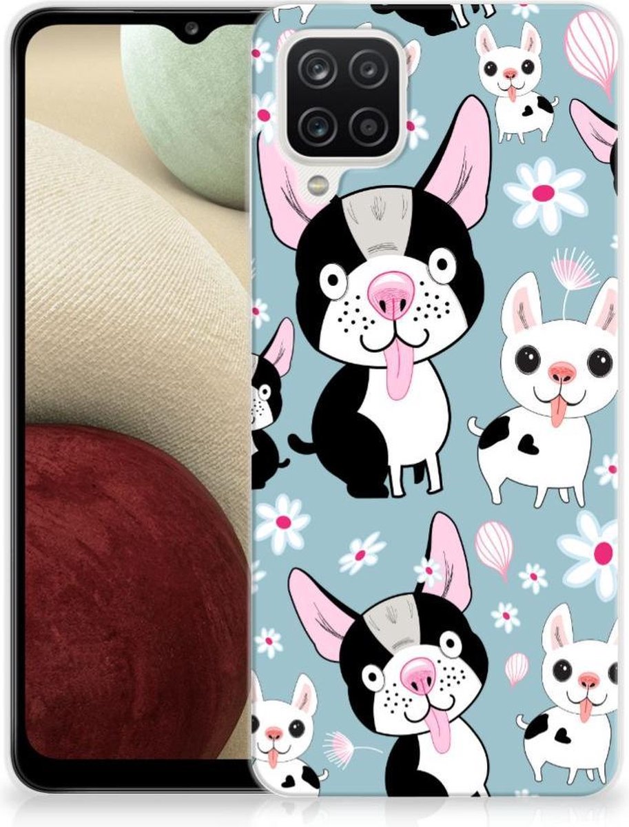 Samsung Galaxy A12 TPU Hoesje Hondjes