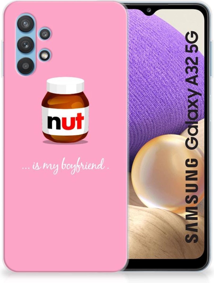 Back Cover voor Samsung Galaxy A32 5G Siliconen Case Nut Boyfriend
