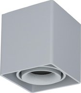 HOFTRONIC™ LED opbouwspot Grijs Vierkant - Dimbaar en Kantelbaar - GU10 vervangbaar max 35W - Plafondspot Esto - Geschikt voor Binnengebruik