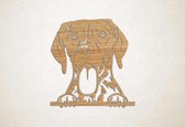 Wanddecoratie - Hond - Duitse staande hond 1 - XS - 26x25cm - Eiken - muurdecoratie - Line Art