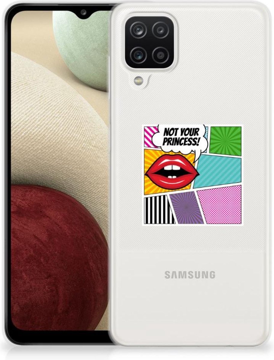 TPU Hoesje voor Samsung Galaxy A12 Silicone Back Cover Popart Princess