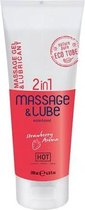 Hot Massagegel & Glijmiddel 2in1 - Aardbei - Olie - Geuren - Erotische - Erotisch - Massage - Body to Body - Therme - Glijmiddel - Set - Seks - Mannen - Vrouwen - Valentijn