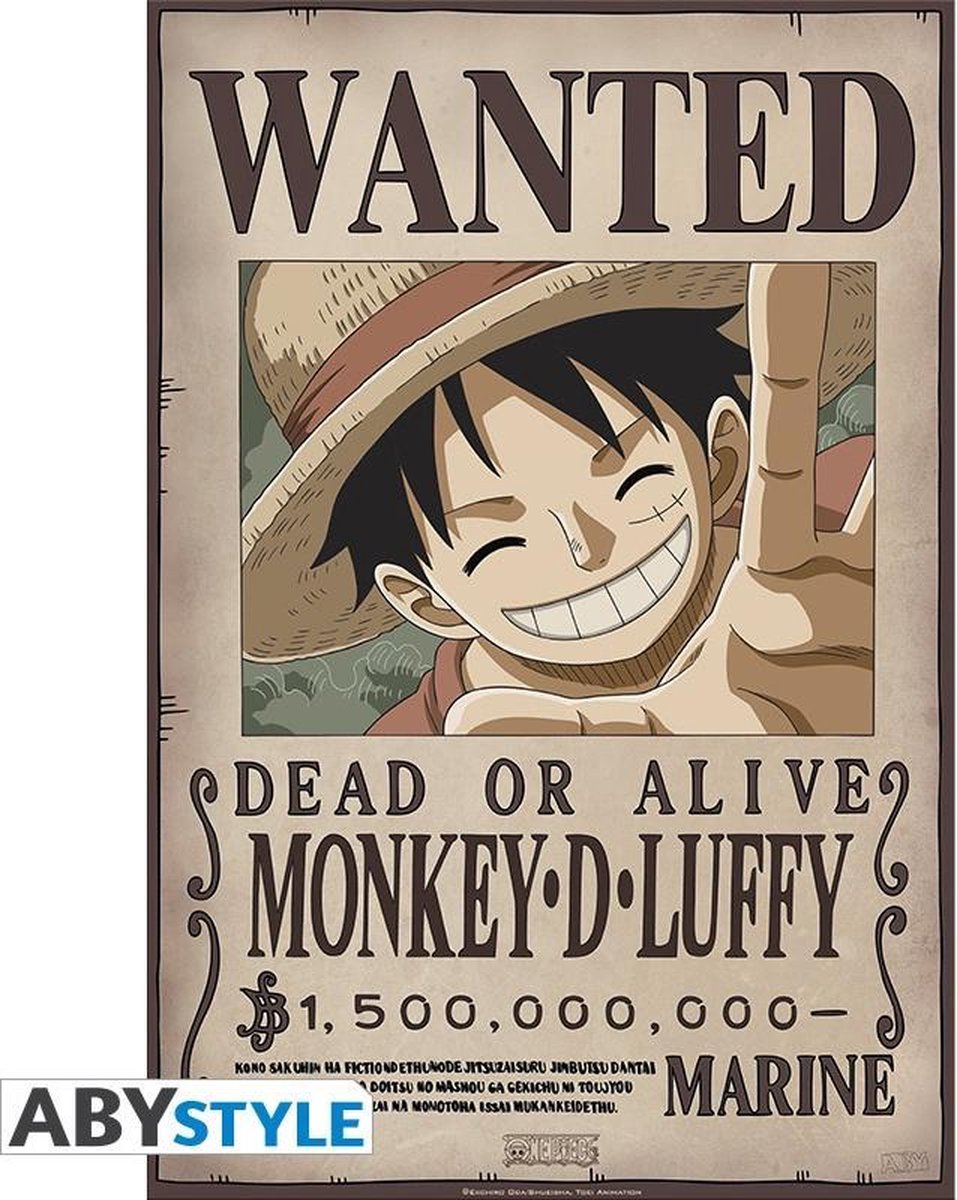 ABYstyle One Piece Wanted Luffy New 2 Poster - 35x52cm