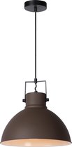 Lucide DAMIAN Hanglamp - Ø 36 cm - 1xE27 - Roest bruin