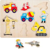 Houten puzzel "bouwplaats" - Kinderpuzzel 1 jaar