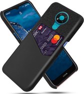 Nokia 3.4 Hoesje met Kaartsleuf Back Cover Zwart