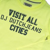 DJ Dutchjeans Sweater Neon Geel Maat 128