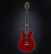 Fame Forum Custom Quilted Maple TRD Transparent rood - Custom elektrische gitaar