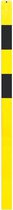 Uitneembare afzetpaal Bern, vierkant, geel zwart Zonder kettingogen