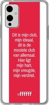 6F hoesje - geschikt voor OnePlus 9 -  Transparant TPU Case - AFC Ajax Dit Is Mijn Club #ffffff