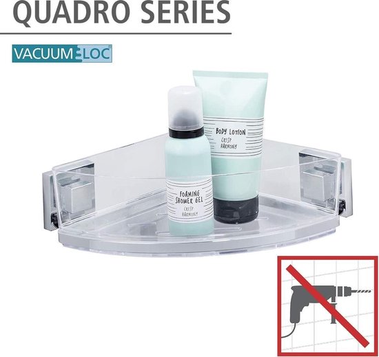 WENKO Vacuum-Loc® étagère murale en acier inox Q…